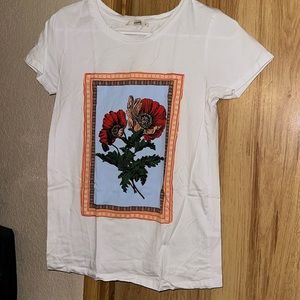 Women's T-shirt with floral design